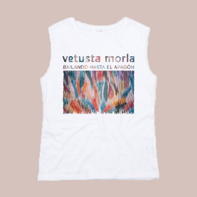 Camiseta blanca Bailando hasta el apagón chica