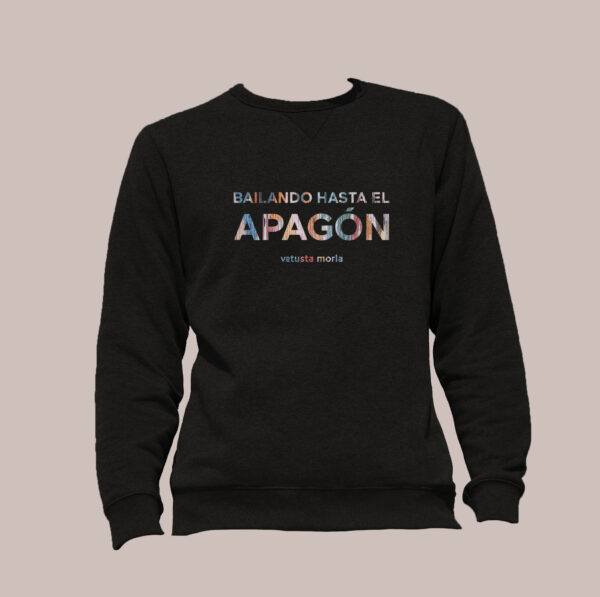 Sudadera negra Bailando Hasta el Apagón – Unisex