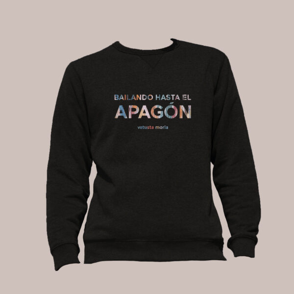 Sudadera negra Bailando Hasta el Apagón – Unisex